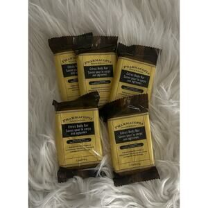 5 piece Pharmacopia Natural Body Citrus Body Bar 1.5 Ounces Each